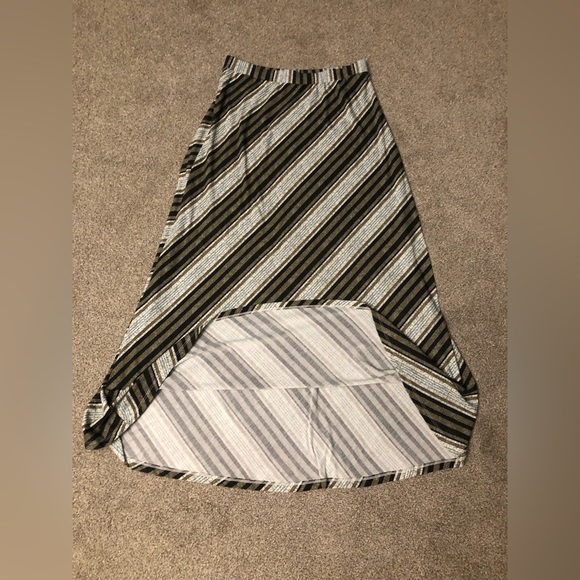 C Est.1946 maxi casual skirt M summer striped stretchy colourful elastic fabric - Picture 8 of 9